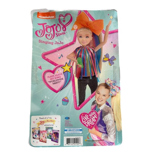 NEW Jojo Siwa Singing Doll With Bow & Microphone - Plays "Worldwide Party" - Picture 2 of 5